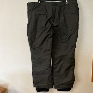 Columbia Waterproof, Fabric Lined, Gray Snow Pants.
